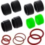 InLine® tihendikomplekt M20 toitekaabliühenduste jaoks, IP67, kumm, 2 tk, must