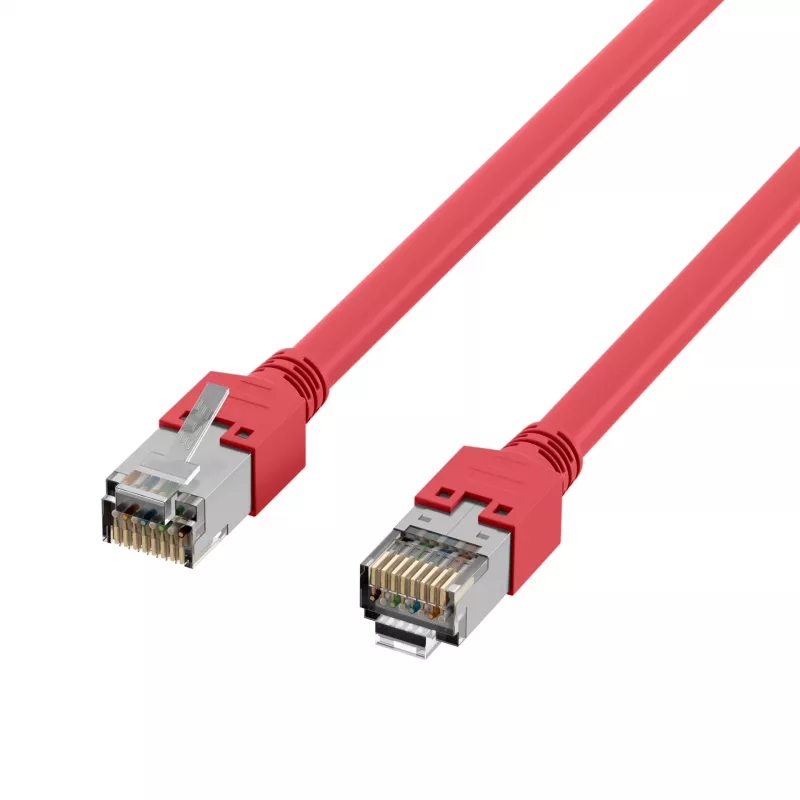 EFB Elektronik K2793.0,50 RJ45 ristühenduskaabel Cat.5e SF/UTP, Hirose TM11, Draka UC300, 0,5 m, punane