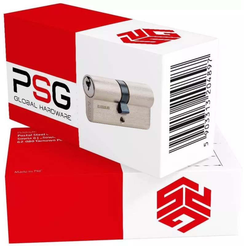 PSG 63.63535.MN Europrofiili topeltsilindrilukk 35/35, satiin-nikkel
