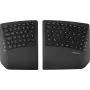 Perixx PERIBOARD-624 B DE – Traadita ergonoomiline poolitatud klaviatuur, Saksa paigutus, must