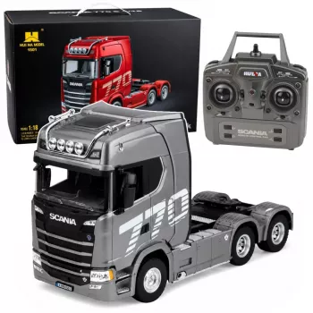 HUINA 32329 Scania 1:18 6-kanaliline RC veoauto Hall Hõbe
