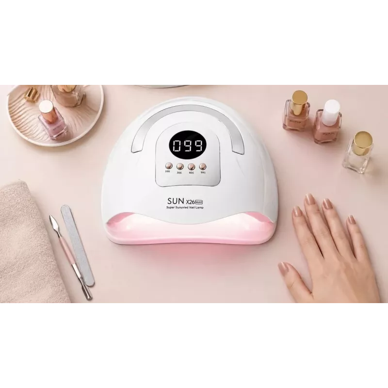 EXTRALINK Stay Beauty X26 UV LED küünelamp - 168W kahe lainepikkusega UV LED lamp geelküünte jaoks
