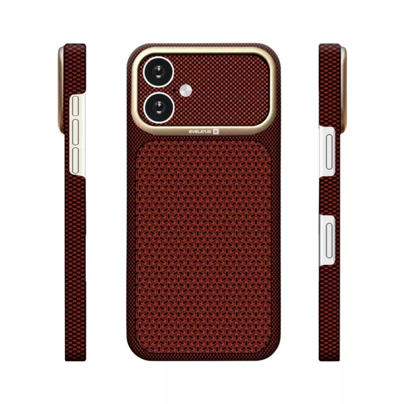 Evelatus Apple iPhone 17 Carbon Premium Edition MagSafe kest Burgundia