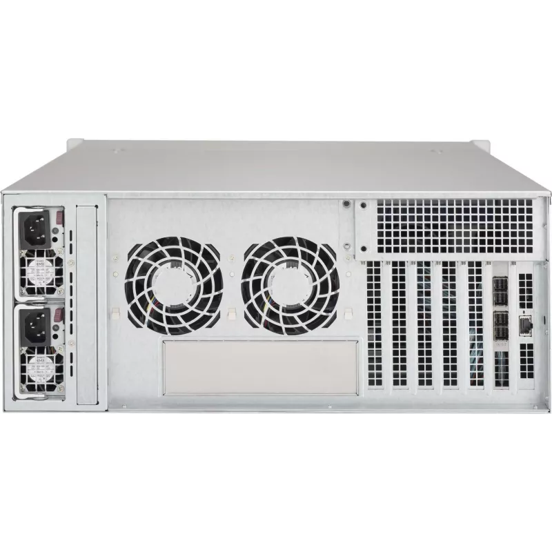 Supermicro SuperChassis 4U CSE-846BE1C-R609JBOD 24 pesaga kuumvahetatav SAS3/SATA3 JBOD-salvestuskorpus koos redundantse 600W Platinum toiteallikaga