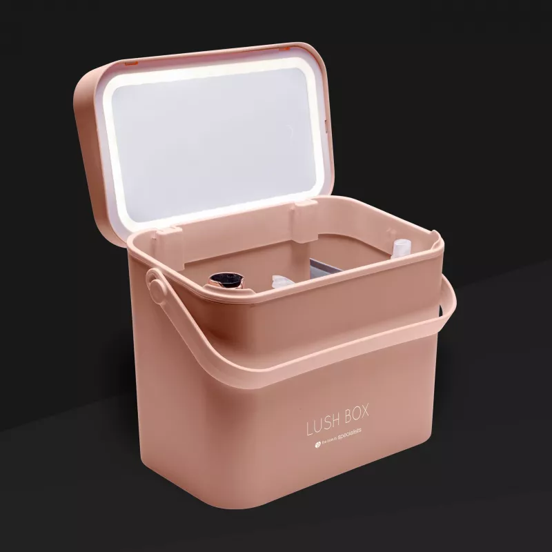 Rio CSBL-EU/1,1 Kosmeetikakohver Suur Lush Box – Alumiiniumist ilukohver kantavate alustega ja lukustatavate riividega, must