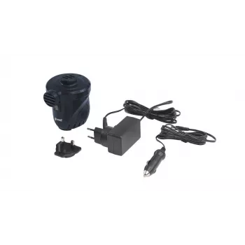 Outwell 651062 Elektriline õhupump - 12V DC / 230V AC, täitmine ja tühjendamine, 3 universaalset otsikut, must
