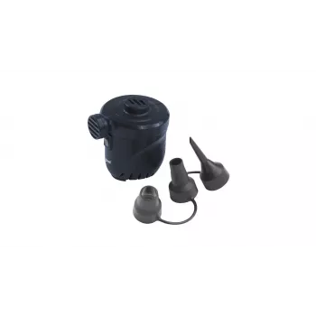 Outwell 651062 Elektriline õhupump - 12V DC / 230V AC, täitmine ja tühjendamine, 3 universaalset otsikut, must