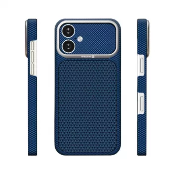 Evelatus Apple iPhone 16 Carbon Premium Edition MagSafe ümbris Midnight Blue