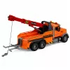LEAN TOYS veoauto kraanaga teeäärse abi konksu tulede helidega oranž 1:18