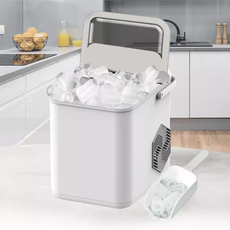 Maestro MR-821 Jäämasin 10-12 kg/24h, 2.2L paak, kuuljää, elektrooniline juhtimine, läbipaistev kaas