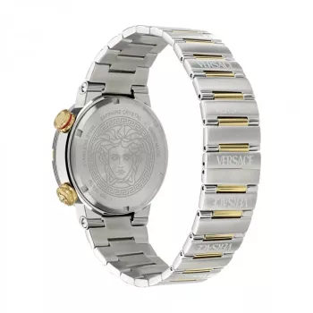 Versace V-Race meeste Šveitsi kvartskell VE8G00424 43mm roostevaba teras must sihverplaat