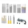 MAKERA Carvera Essential Extended freesikomplekt (52 tükki) – täistungsteenist CNC-freesid, 1/8 inch ja 1/4 inch varred, erinevad tüübid puidule, plastile, alumiiniumile, PCB-le