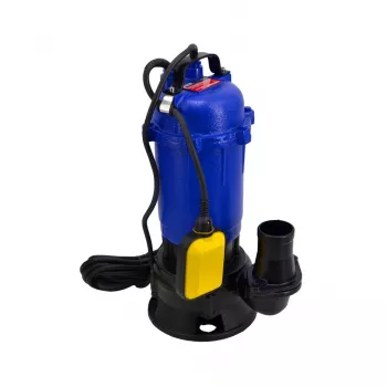 AWTOOLS 1050W upotettava jätevesipumppu hiomakoneella ja uimurikytkimellä, 18000 L/h, 10 m nostokorkeus, valurauta