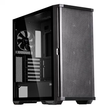 Zalman Z10 ATX Mid Tower korpus, must, karastatud klaas, 4x ARGB ventilaatorit