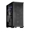 Zalman Z10 ATX Mid Tower korpus, must, karastatud klaas, 4x ARGB ventilaatorit