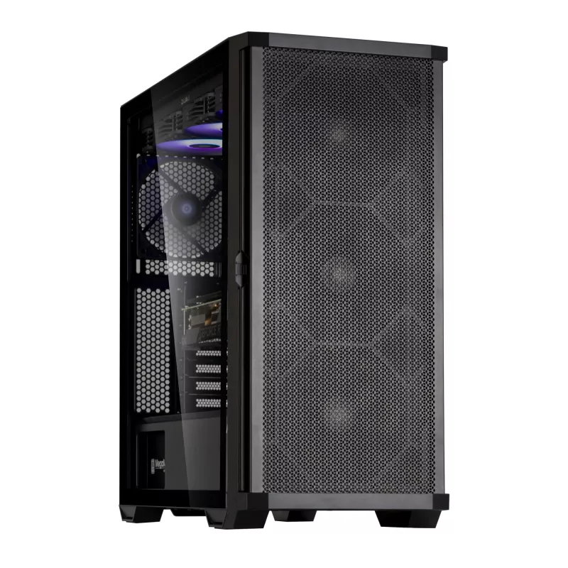 Zalman Z10 ATX Mid Tower korpus, must, karastatud klaas, 4x ARGB ventilaatorit