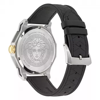 Versace V-Extreme Pro meeste Šveitsi kvartskell 43mm roostevaba teras must sihverplaat VE9I00124