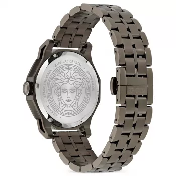 Versace meeste V-Race GMT Alarm kell VE9I00524 43mm roostevaba teras must sihverplaat
