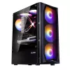 Zalman N4 Rev.1 Mid-Tower ATX korpus 6 ARGB ventilaatoriga, karastatud klaasiga, must