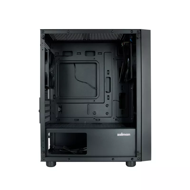 Zalman T3 PLUS mATX Mini Tower PC korpus, must, akrüülaken, 2 ventilaatorit