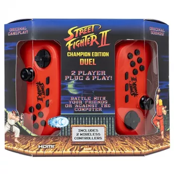 FIZZ CREATIONS Street Fighter II Duel retro mängukonsool 621 mänguga, HDMI/AV, 2 kontrollerit