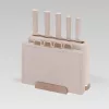 MEO MR-1412-BEIGE MAESTRO Noakomplekt lõikelaudade ja alusega, 5 nuga, 2 lõikelauda, beež