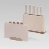 MEO MR-1412-BEIGE MAESTRO Noakomplekt lõikelaudade ja alusega, 5 nuga, 2 lõikelauda, beež