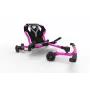 EzyRoller Drifter X Roosa triiviv sõiduk-gokart lastele 6-14 aastat, jalajõuline, reguleeritava pikkusega 73-107 cm, max 70 kg, käsipidur, PU rattad