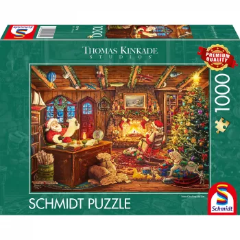 Schmidt Spiele Thomas Kinkade Studios: Santa kontrollib soovinimekirja 1000-osaline pusle