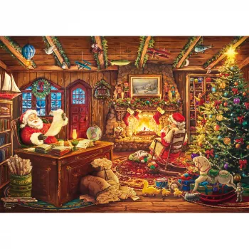 Schmidt Spiele Thomas Kinkade Studios: Santa kontrollib soovinimekirja 1000-osaline pusle