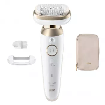 Braun Silk-épil 9 Flex SES9-011 3D epilaator, märg ja kuiv, valge/kuldne