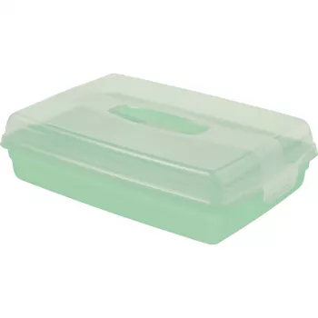 Curver ristkülikukujuline koogikandmise karp 45 x 29,5 x 11,1 cm helesinine