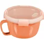 CURVER Smart To Go Mix Noodles toidukauss ümmargune 0,9L läbipaistev roheliste aktsentidega, BPA-vaba, lekkekindel, mikrolaineahjus ja nõudepesumasinas kasutatav