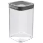 CURVER Dry Cube ruudukujuline toiduhoidmise konteiner 1,8 l läbipaistev halli kaanega, õhukindel ja lekkekindel