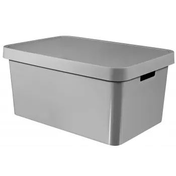 Curver Infinity Recycled 45L hoiukarp kaanega, hall, 56x39x27 cm