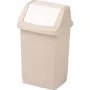 CURVER Click-it Pedaaliga Prügikast 9L Beež 22.9 x 18.9 x 38.1 cm
