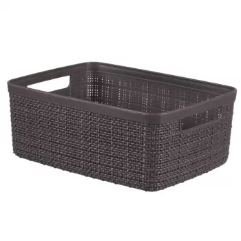 Curver Jute korv S 5L 27x20x11cm tumehall