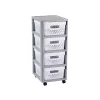CURVER Infinity 4-osaline ratastega kirst 11L 30x36x69cm Hall/Valge
