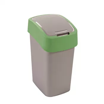 CURVER Flip Bin 9L prügikast hõbedane/roheline