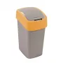 Curver Flip Bin 9L prügikast hõbedane/kollane