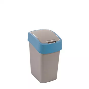CURVER Deco Flip Bin 25L prügikast hõbedane/sinine