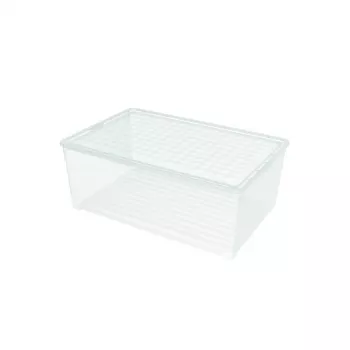 CURVER kaanega kast Tekstiilikast 45L 59,6x39,4x23cm Läbipaistev