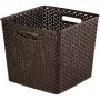 CURVER My Style Square 25L hoiukorv tume pruun 32,5x32,5x28cm