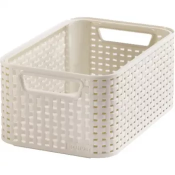 CURVER Style S hoiukarp 28,5 x 19,4 x 13 cm kreemjas rotangiefektiga