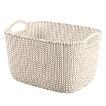 CURVER Korv Knit L Ristkülikukujuline 19L 40x30x23cm Valge