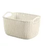 CURVER Knit Collection ristkülikukujuline hoiukorv S 8L valge 30x22x17 cm