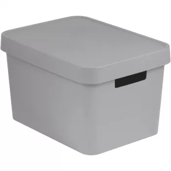 Curver Infinity Recycled 17L hoiukarp kaanega, hall, 36x27x22 cm