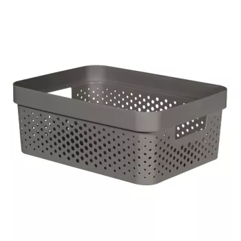 CURVER Infinity taaskasutatud kast 11L 36x27x14cm tumehall