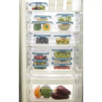 CURVER Smart Eco Fresh ristkülikukujuline toidukonteiner 2L õhukindla rohelise kaanega