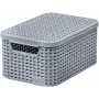 CURVER Style S hoiukarp kaanega, helehall, 29,1 x 19,8 x 14,2 cm, 8,2 L, kokkupandav, virnastatav